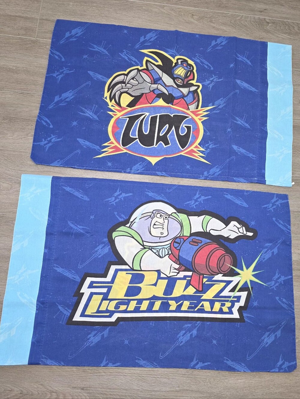 Vintage Disney Toy Story Buzz Lightyear & Zorg Standard Double Sidded Pillowcase